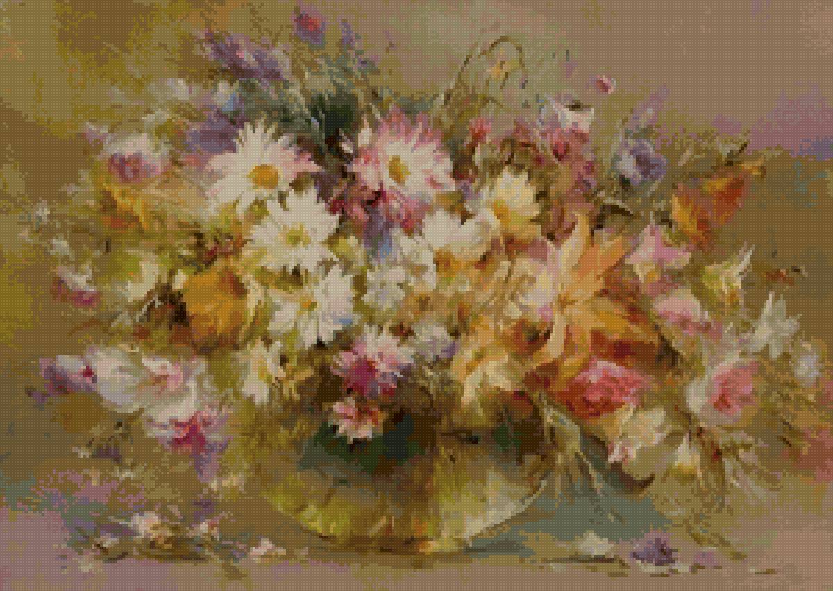 Владимир бабич - цветы букет натюрморт - предпросмотр