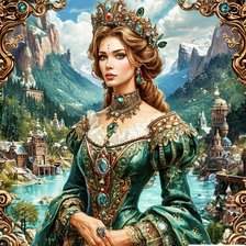 Схема вышивки «Хозяика медной горы»