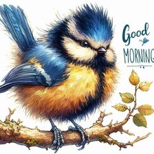 Схема вышивки «птица»