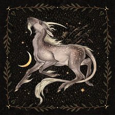 Схема вышивки «лунный лес»