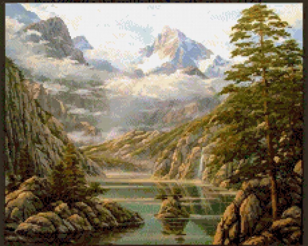 Горы - река - предпросмотр