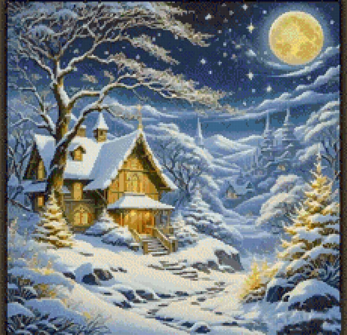 Зима - дом - предпросмотр