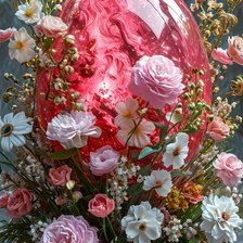 Схема вышивки «цветы»