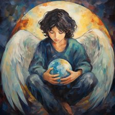 Схема вышивки «Ангел-хранитель»