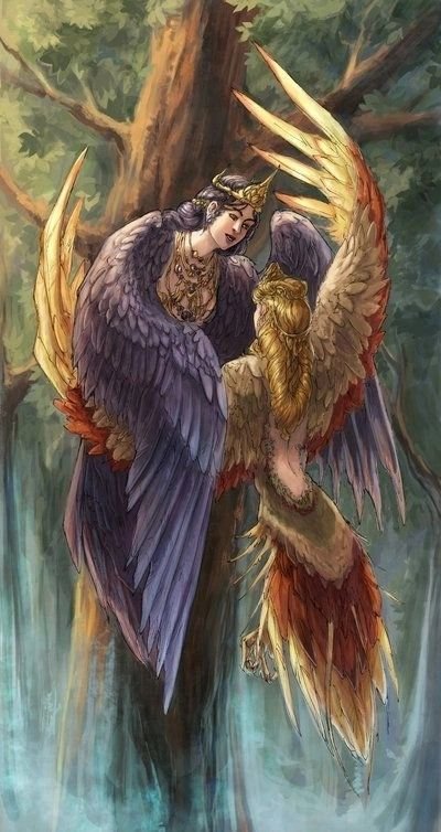 Славянская мифология. Сирин / Алконост. - оригинал