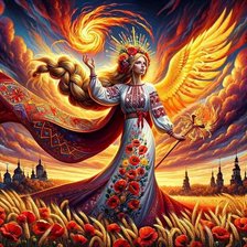 Схема вышивки «Русская красота»