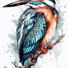 Схема вышивки «птица»