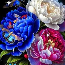 Схема вышивки «Цветы»