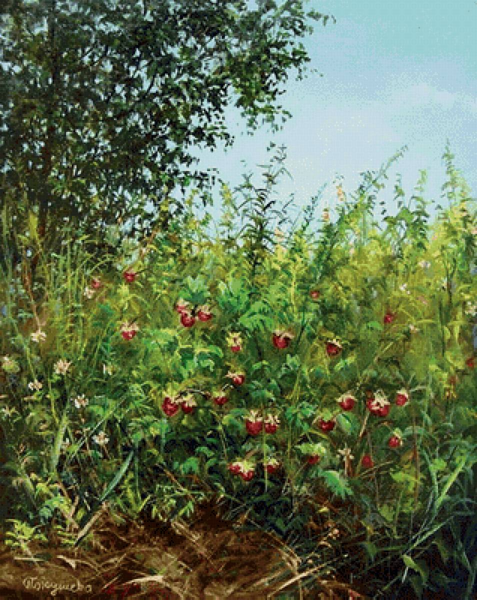 Лесная ягода. Елена Покушева - русские художники - предпросмотр