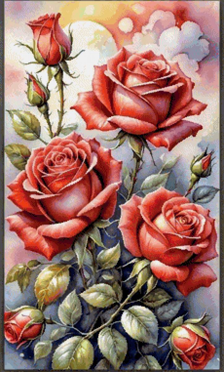 Цветы - розы - предпросмотр