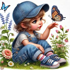 Схема вышивки «девочка»