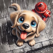 Схема вышивки «собака»