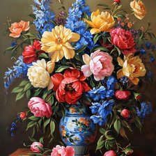 Схема вышивки «Цветы»