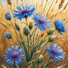 Схема вышивки «Цветы»