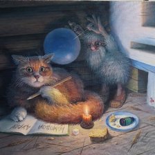 Схема вышивки «Домовой дурак»