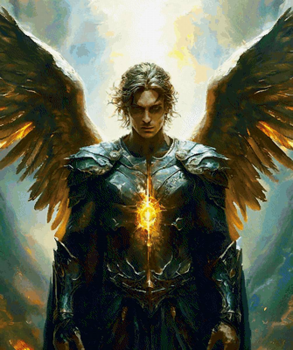 Тьма и свет - ангел - предпросмотр