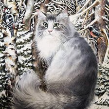 Схема вышивки «Кот. Татьяна Хазова»