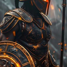 Схема вышивки «Воин»