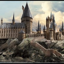 Схема вышивки «Хогвартс»