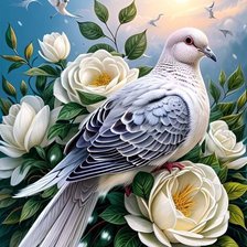 Схема вышивки «птицы»