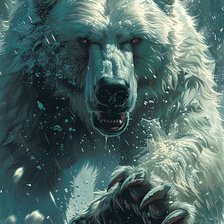 Схема вышивки «Белый Медведь»