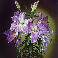 Схема вышивки «цветы»