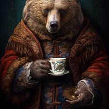 Схема вышивки «Русский Медведь.»