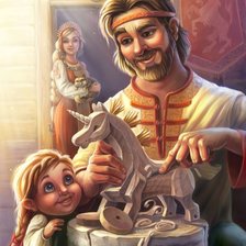 Схема вышивки «Русская жизнь»