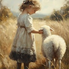 Схема вышивки «Little lamb»