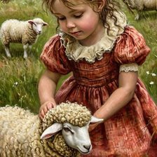 Схема вышивки «Little lamb»