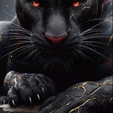 Схема вышивки «Пантера.»