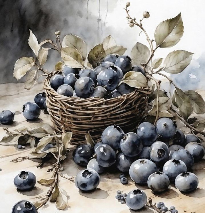 №2870129 - до 240 крестиков, ягоды, корзинка - оригинал