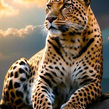 Схема вышивки «Лео»