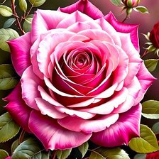 Схема вышивки «Роза»