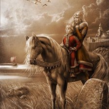 Схема вышивки «Игорь Огиганов. Славяне.»