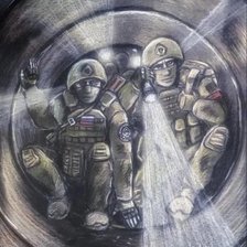 Схема вышивки «операция "Труба"»