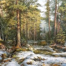 Схема вышивки «весна в лесу»