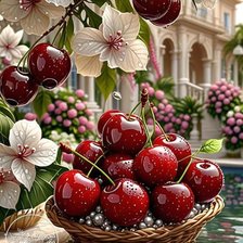 Схема вышивки «Flor del cerezo»