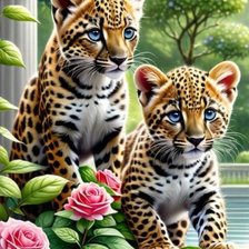 Схема вышивки «Котята»