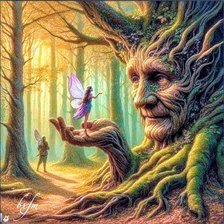 Схема вышивки «Лес»