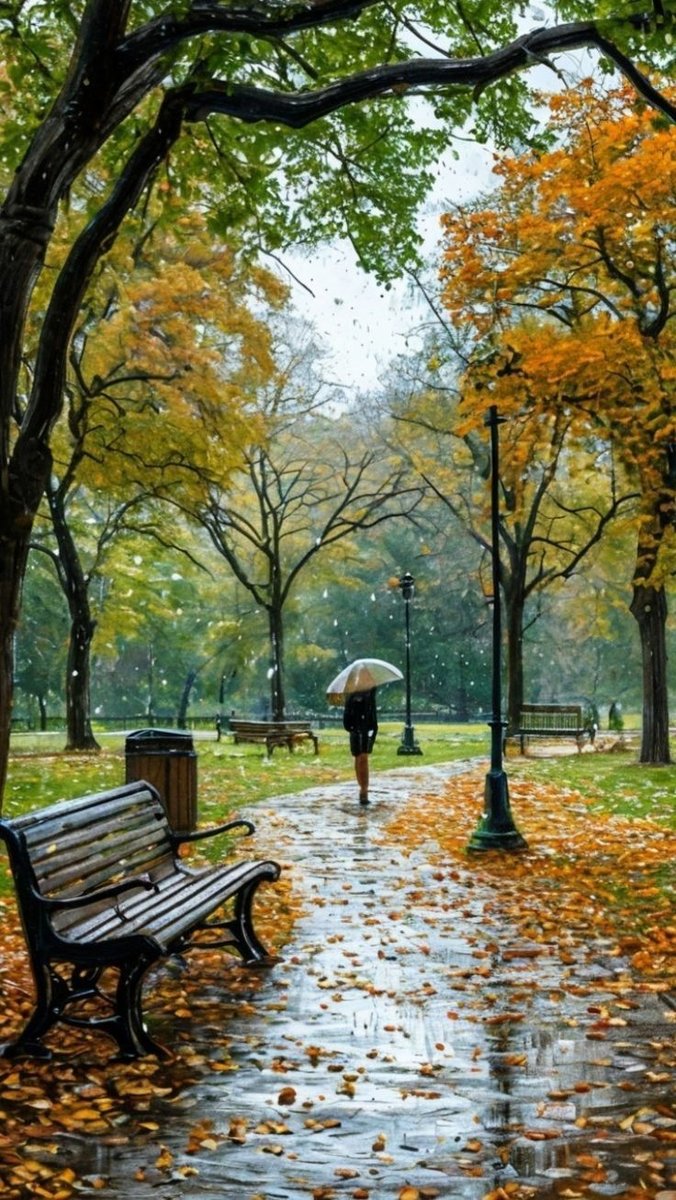 Осенний парк - художники - оригинал