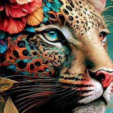 Схема вышивки «гепард»