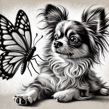 Схема вышивки «собака»