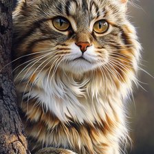 Схема вышивки «кот»