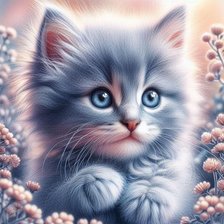 Схема вышивки «Котейка»