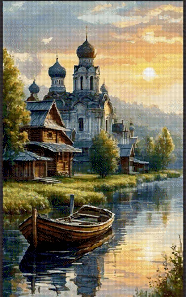 Река - церковь - предпросмотр