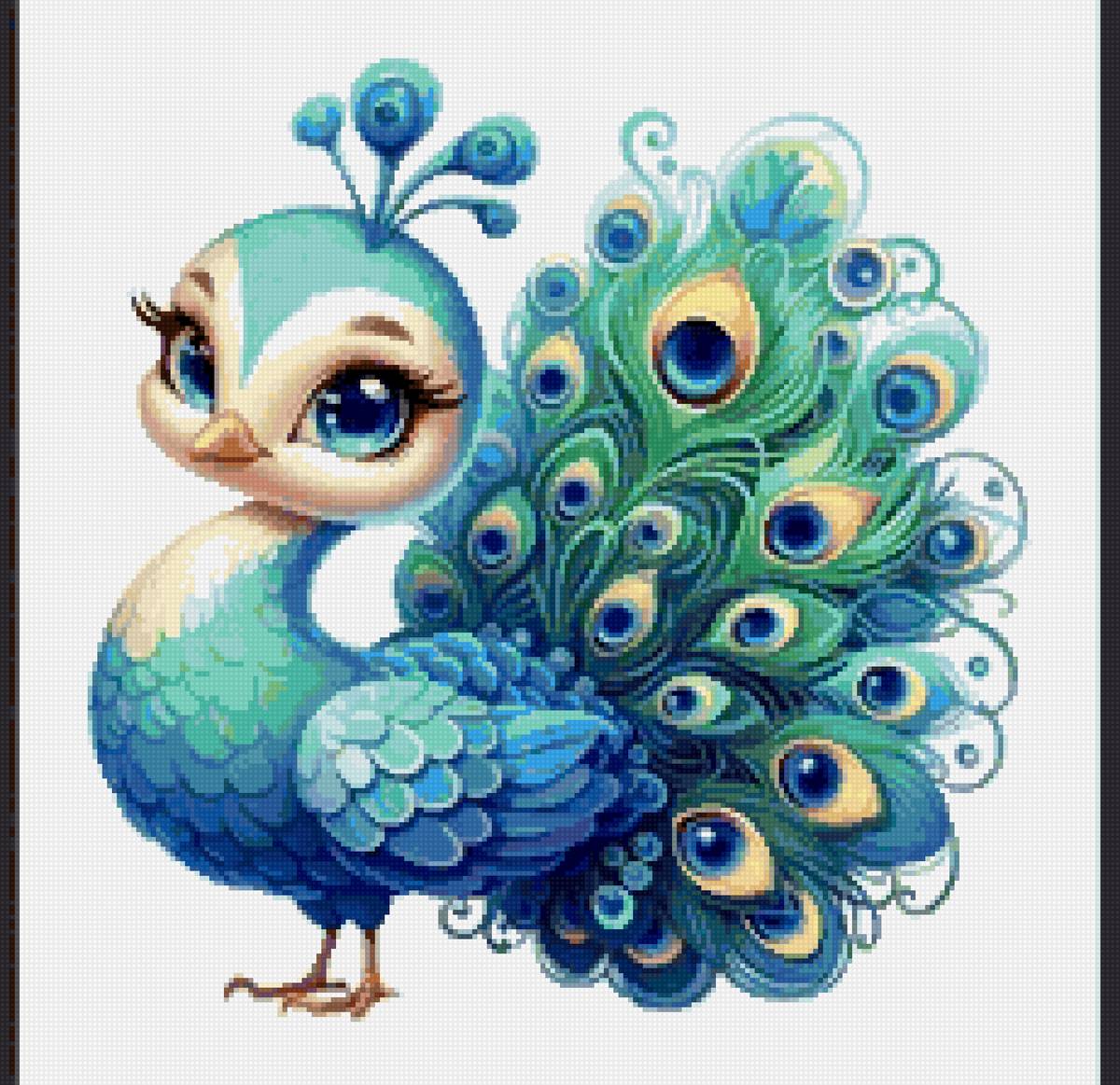 Птицы - павлин - предпросмотр