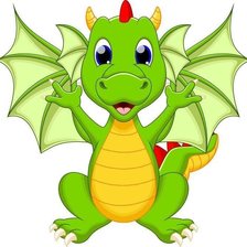 Схема вышивки «дракончик»