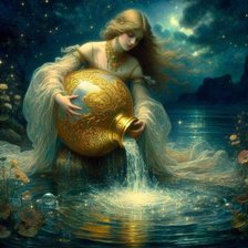 Схема вышивки «Водолей. Зодиак.»