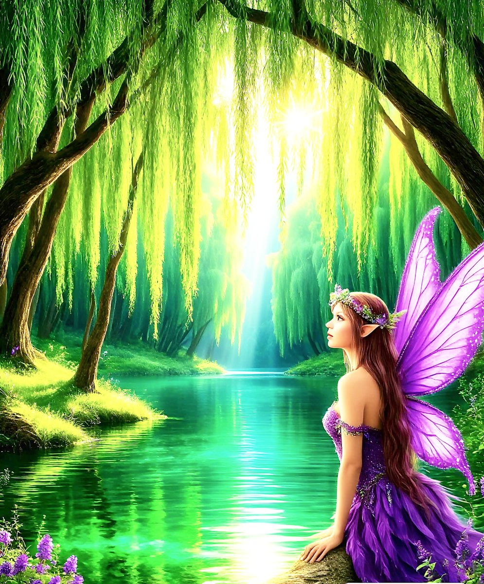 Сказочный лес - эльф, фея, лес, сказка - оригинал